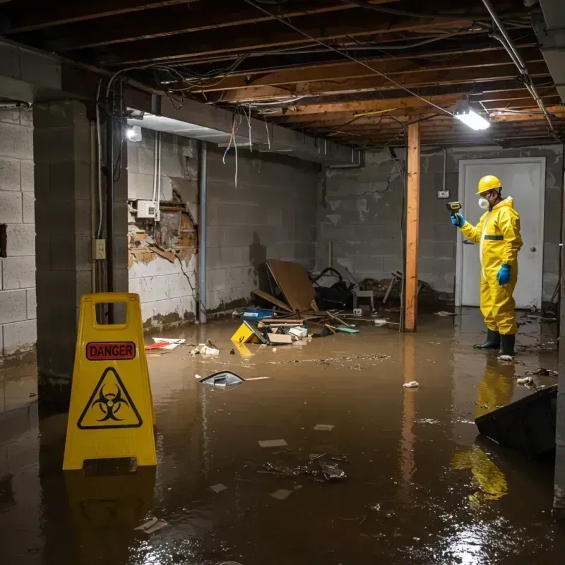 Flooded Basement Electrical Hazard in Fairforest, SC Property